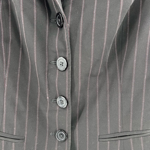 Worhtington stretch 3pc penstripe skirt blazer and trousers 6 office work - Picture 2 of 16